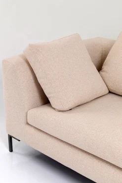 Best KARE Design Narożnik Gianni Velvet 290x167 cm kremowy prawy - KARE