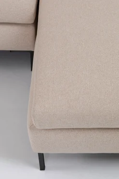 Best KARE Design Narożnik Gianni Velvet 290x167 cm kremowy prawy - KARE