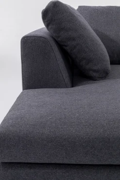 Fashion KARE Design Narożnik Gianni 290x167 cm szary lewy - nogi czarne - KARE