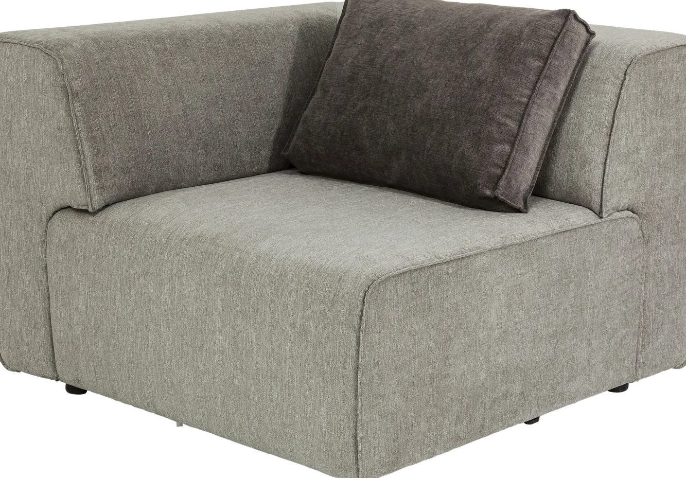 Online KARE Design Narożnik Infinity Chenille 100x100 cm lewy szary - KARE