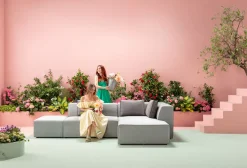 Clearance KARE Design Narożnik Infinity szary 302x182 cm prawostronny - KARE