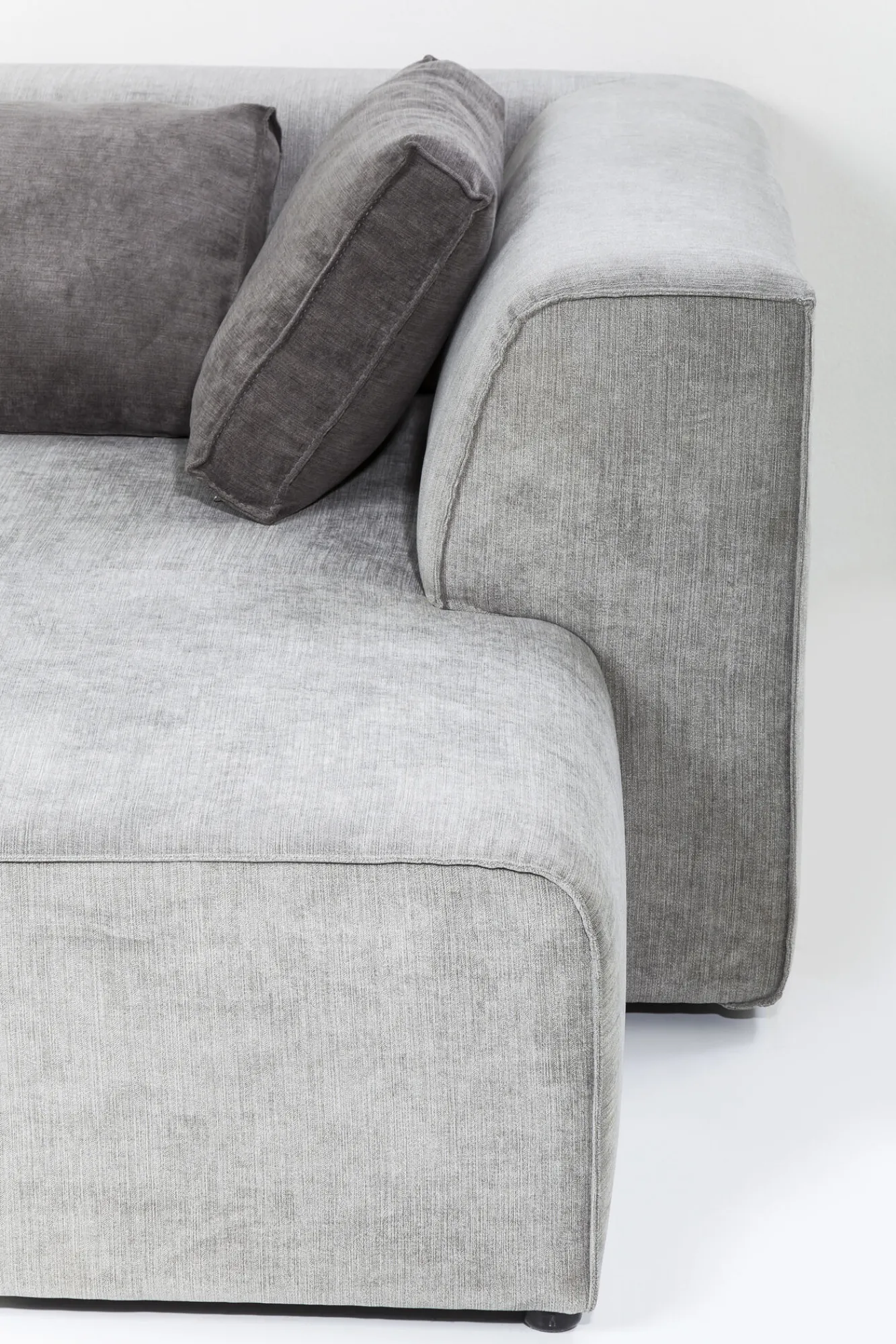 Hot KARE Design Narożnik Infinity szary 302x182 cm lewostronny - KARE