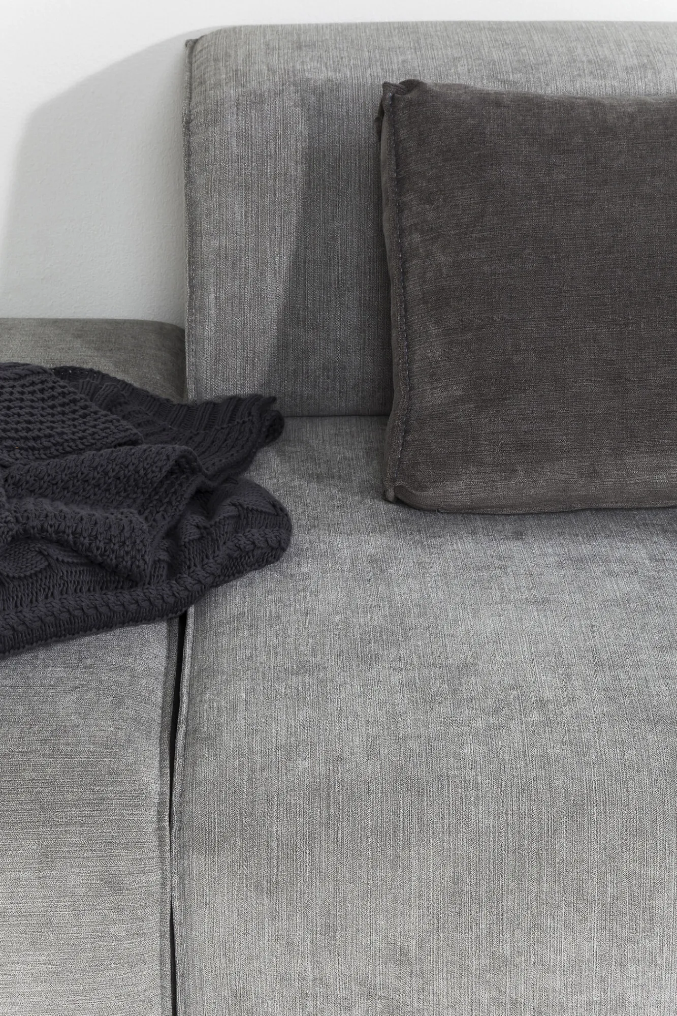 Hot KARE Design Narożnik Infinity szary 302x182 cm lewostronny - KARE