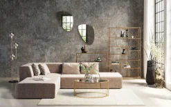 Fashion KARE Design Narożnik Infinity Velvet 306x182 cm taupe lewy - KARE