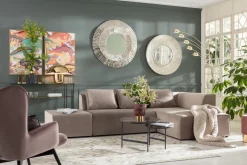 Outlet KARE Design Narożnik Infinity Velvet 302x182 cm taupe prawy - KARE