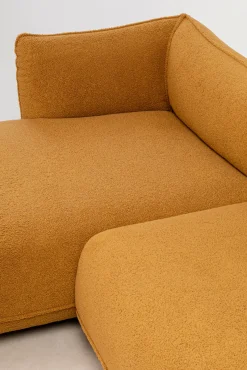 Best KARE Design Narożnik lewy w kolorze żółtym tkanina pluszowa 302x160 cm - KARE