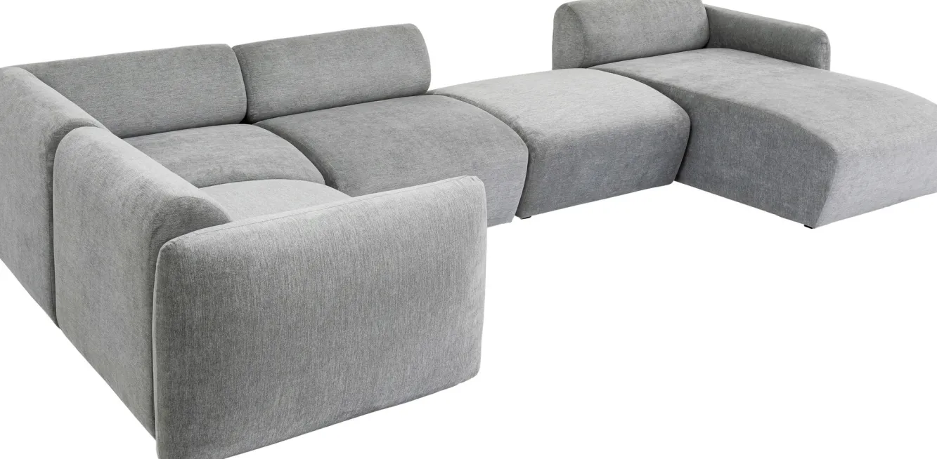 Hot KARE Design Narożnik modułowy Lucca Living Landscape 2 328x175 cm szary prawy - KARE