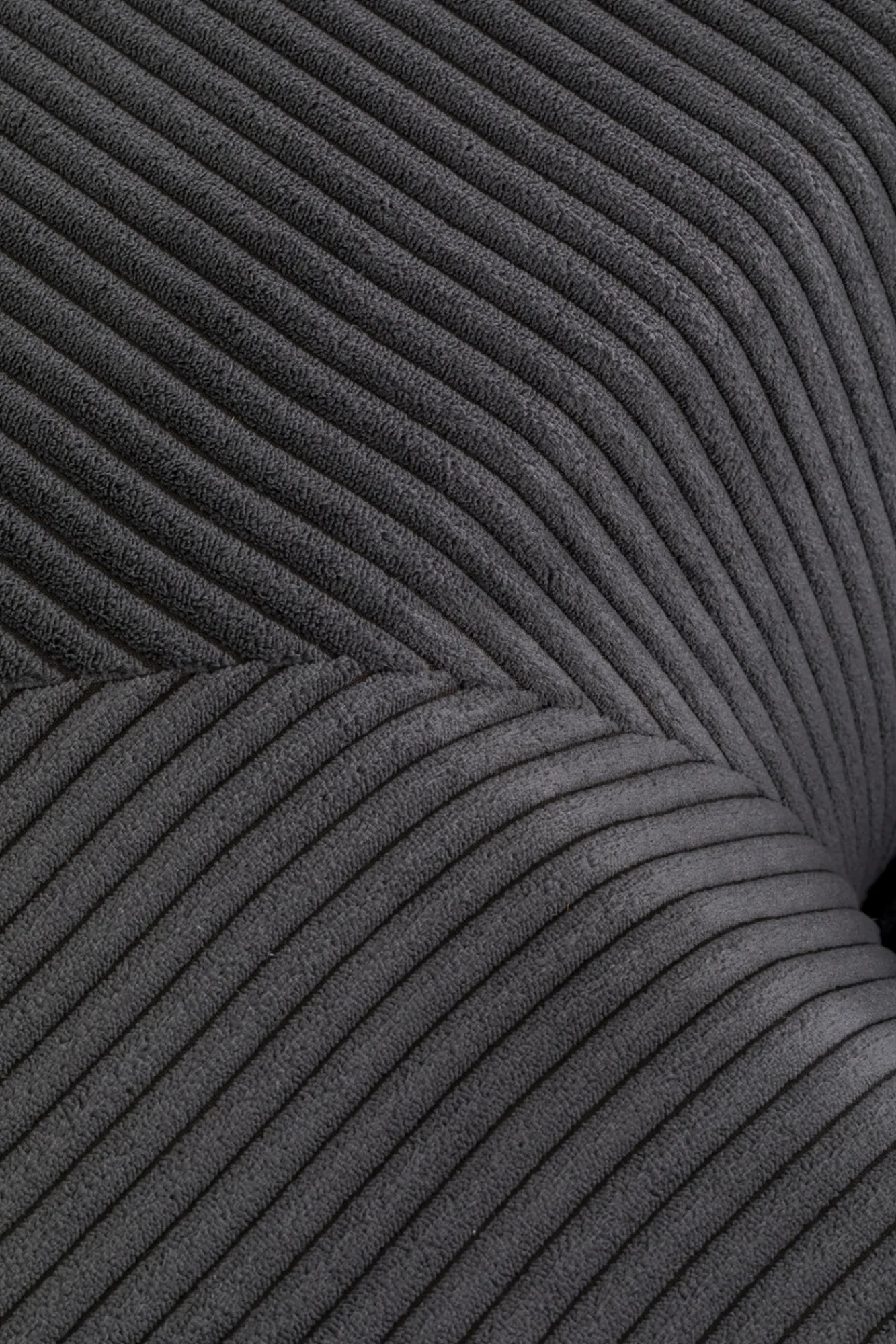 Hot KARE Design Narożnik modułowy sztruksowy szary lewy 306x182 cm - KARE