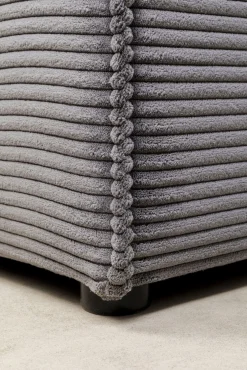 Hot KARE Design Narożnik modułowy sztruksowy szary lewy 306x182 cm - KARE