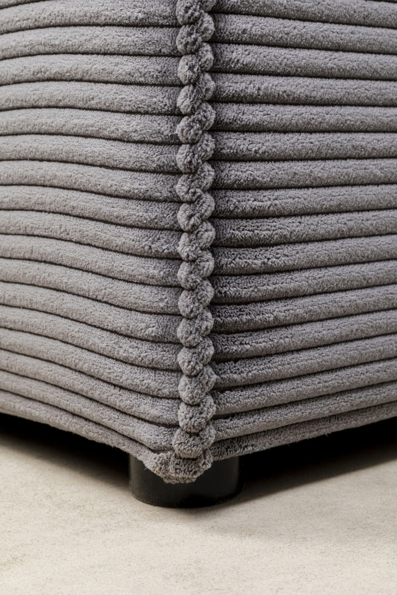 Hot KARE Design Narożnik modułowy sztruksowy szary lewy 306x182 cm - KARE