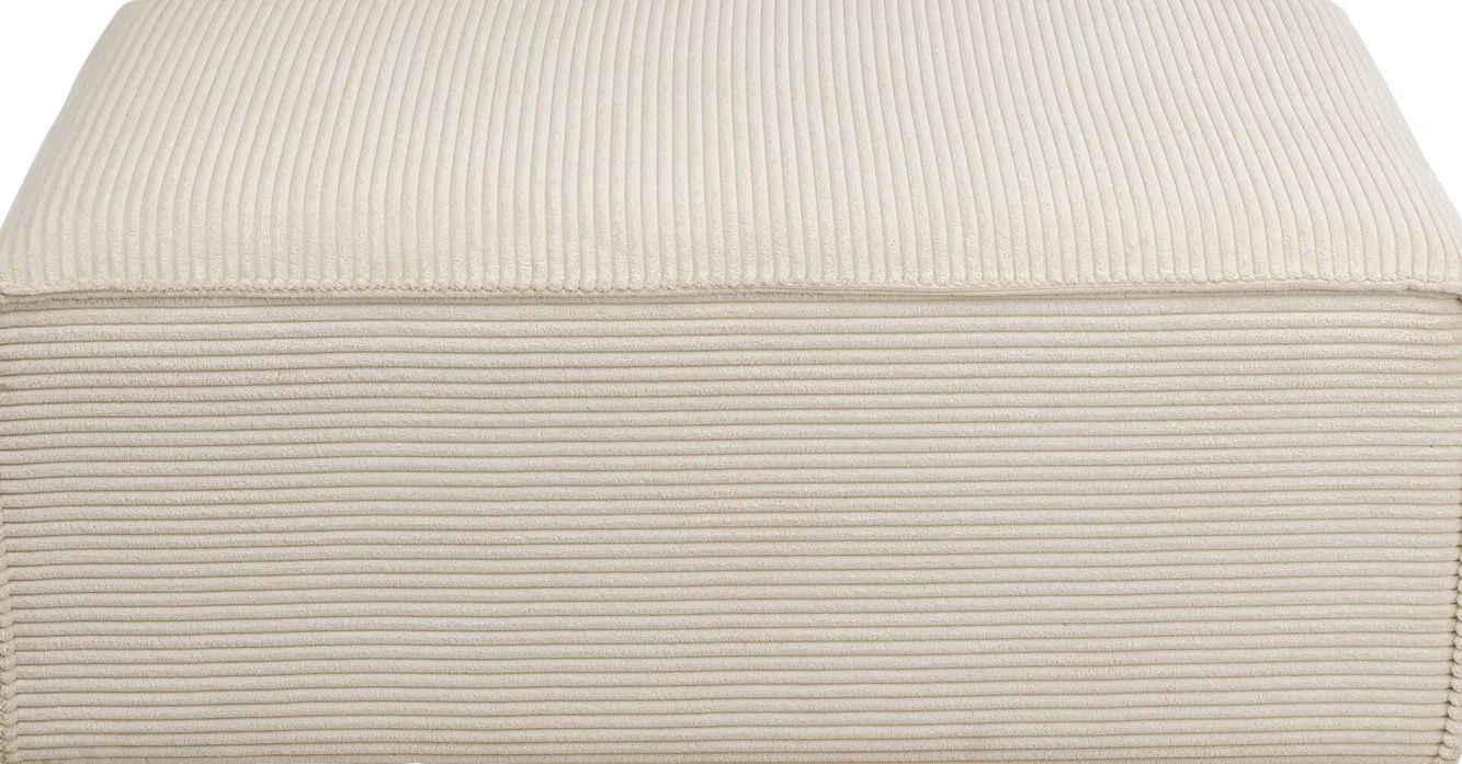 Hot KARE Design Narożnik modułowy sztruksowy kremowy prawy 306x182 cm - KARE