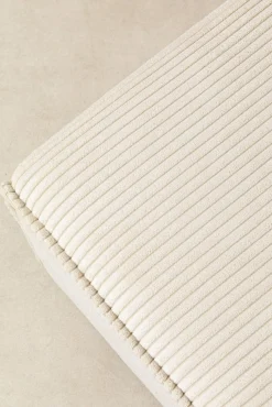 Hot KARE Design Narożnik modułowy sztruksowy kremowy prawy 306x182 cm - KARE