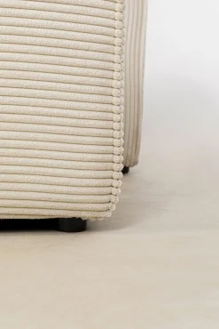 Hot KARE Design Narożnik modułowy sztruksowy kremowy prawy 306x182 cm - KARE