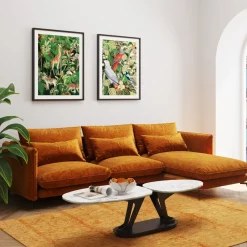 Clearance KARE Design Narożnik Monza 296x175 cm kolor curry - prawy - KARE