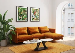 Clearance KARE Design Narożnik Monza 296x175 cm kolor curry - prawy - KARE