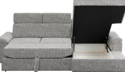 Sale KARE Design Narożnik prawy rozkładany z pojemnikiem i zagłówkami 250x170 cm - KARE