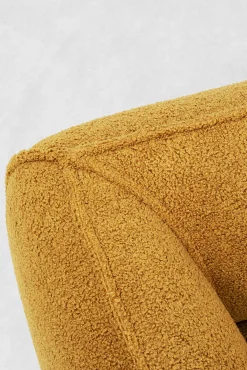 Best KARE Design Narożnik prawy w kolorze żółtym tkanina pluszowa 302x160 cm - KARE