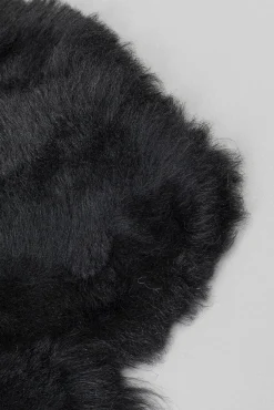 Clearance KARE Design Narzuta czarna skóra owcza 60x85 cm - KARE