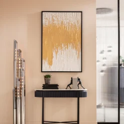 Clearance KARE Design Obraz Abstract 80x120 cm biało-złoty - KARE