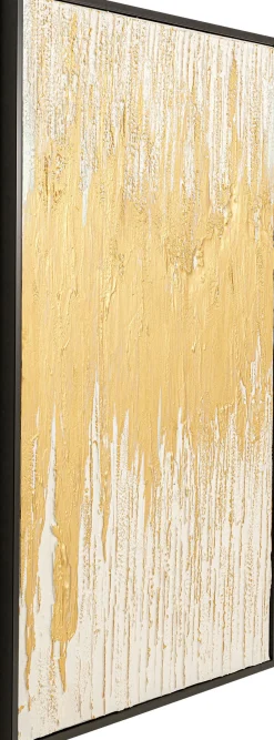 Clearance KARE Design Obraz Abstract 80x120 cm biało-złoty - KARE