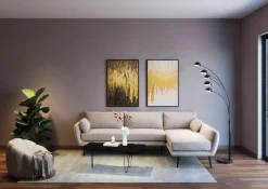 Clearance KARE Design Obraz Abstract 80x120 cm biało-złoty - KARE