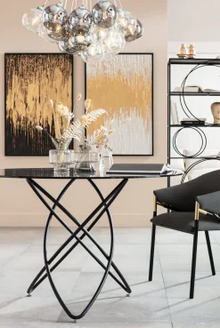 Clearance KARE Design Obraz Abstract 80x120 cm biało-złoty - KARE