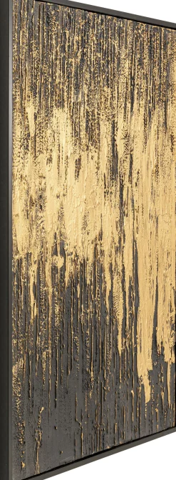 New KARE Design Obraz Abstract 80x120 cm czarno-złoty - KARE