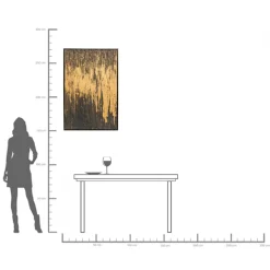 New KARE Design Obraz Abstract 80x120 cm czarno-złoty - KARE