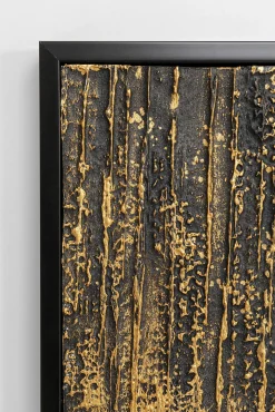 New KARE Design Obraz Abstract 80x120 cm czarno-złoty - KARE