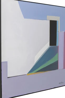 Outlet KARE Design Obraz abstrakcyjne kształty fioletowy 113x113 cm - KARE