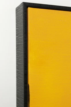 Sale KARE Design Obraz abstrakcyjne kształty żółty 113x113 cm - KARE