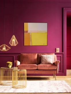 Sale KARE Design Obraz abstrakcyjne kształty żółty 113x113 cm - KARE