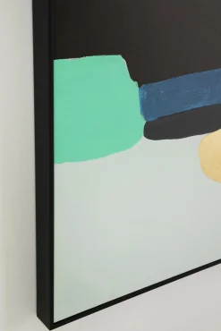 Best KARE Design Obraz abstrakcyjne kształty ręcznie malowany 73x143 cm zielony - KARE