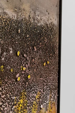 Sale KARE Design Obraz abstrakcyjny ręcznie malowany żółty 90x120 cm - KARE