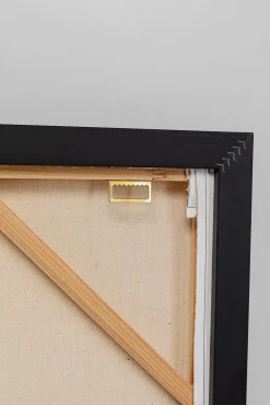 Fashion KARE Design Obraz czarno-biały abstrakcja farby akrylowe 120x90 cm - KARE