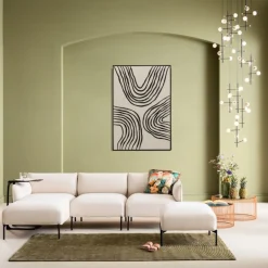 Clearance KARE Design Obraz do salonu artystyczne wzory czarne 73x113 cm - KARE