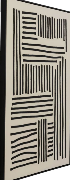 Sale KARE Design Obraz do salonu artystyczne linie czarne 73x113 cm - KARE