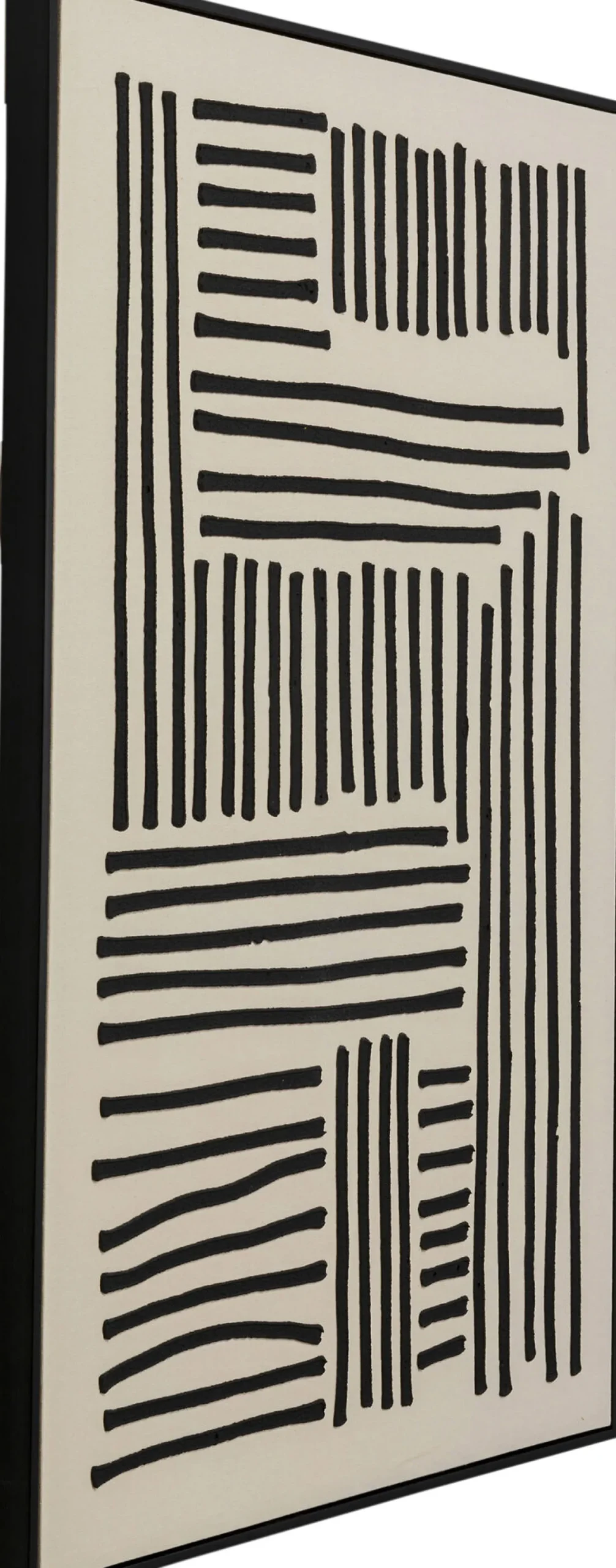 Sale KARE Design Obraz do salonu artystyczne linie czarne 73x113 cm - KARE