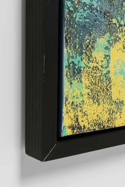 Sale KARE Design Obraz do salonu duży ręcznie malowany odcienie niebieskiego 125x215 cm - KARE