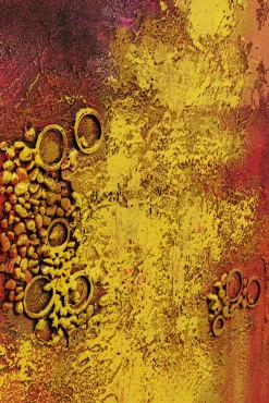 Sale KARE Design Obraz do salonu duży ręcznie malowany odcienie czerwieni 125x215 cm - KARE