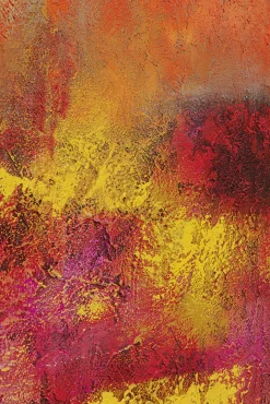 Sale KARE Design Obraz do salonu duży ręcznie malowany odcienie czerwieni 125x215 cm - KARE