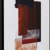 Best KARE Design Obraz do salonu motywy abstrakcyjne odcienie czerwone rama czarna 60x80 cm - KARE