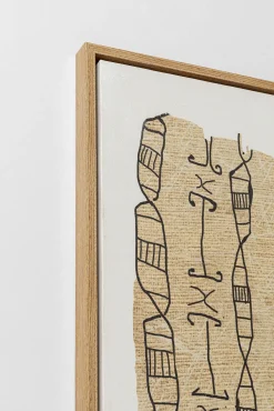 Clearance KARE Design Obraz do salonu naturalny boho czarne wzory 50x150 cm - KARE