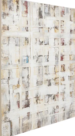 Online KARE Design Obraz do salonu 120x120 cm abstrakcyjny ręcznie malowany kolorowy - KARE