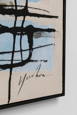 Best KARE Design Obraz Dust 100x100 cm niebieski - KARE