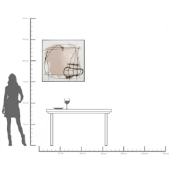 Best KARE Design Obraz Dust 100x100 cm szary - KARE