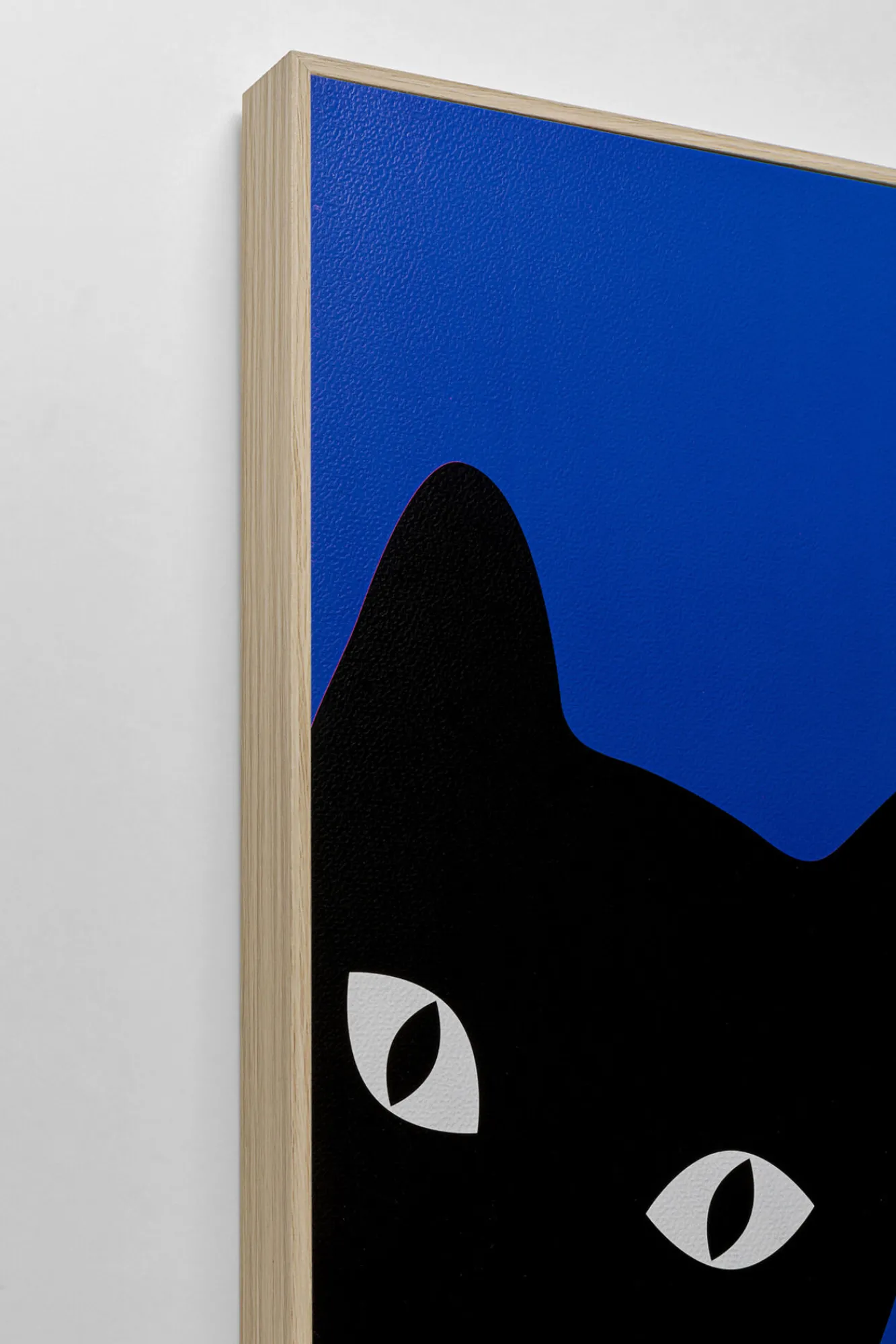 Outlet KARE Design Obraz 2-elementowy niebieski 40x60 cm czarne koty - KARE