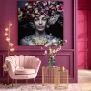 Online KARE Design Obraz Flower Art Lady 120x120 cm - KARE