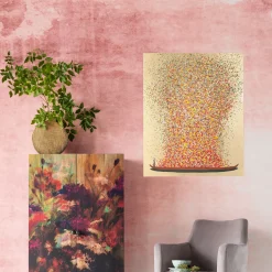 Best KARE Design Obraz Flower Boat 100x80 cm czerwony - KARE