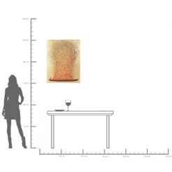 Best KARE Design Obraz Flower Boat 100x80 cm czerwony - KARE